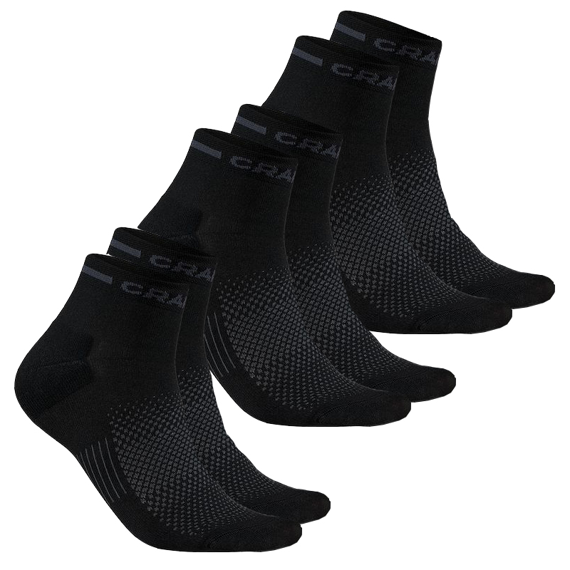 Sportovní ponožky CRAFT Mid 3-pack - černá