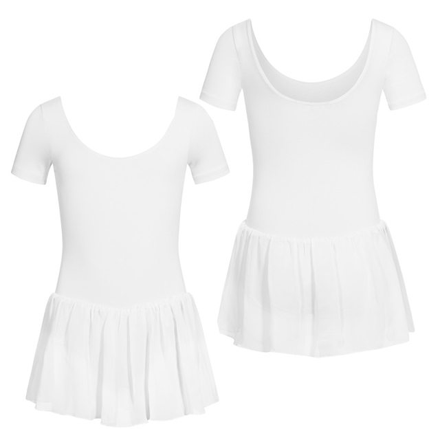 Dětský baletní trikot se sukní R3040