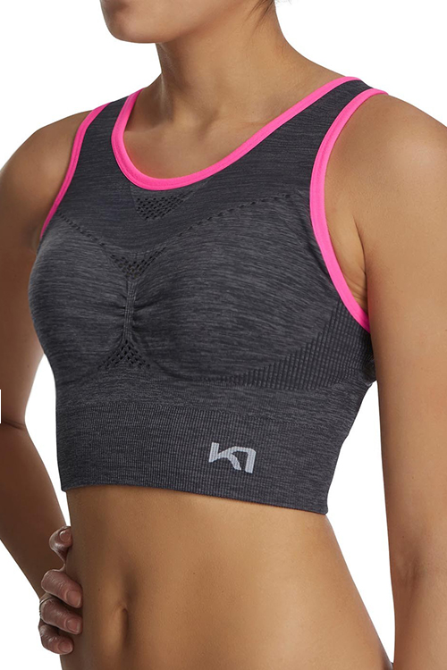 Bezešvá vyztužená sportovní podprsenka NESS