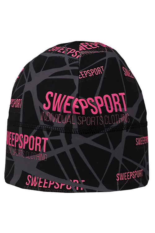 Sportovní čepice SCP064 - černá / růžová