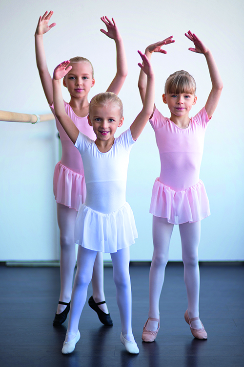 Dětský baletní trikot se sukní R3040
