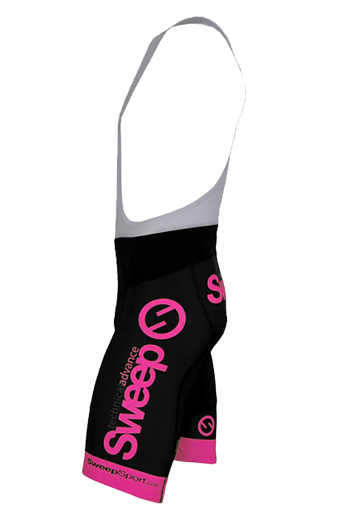 Cyklistické kraťasy CYKLO K009A - černá / růžová