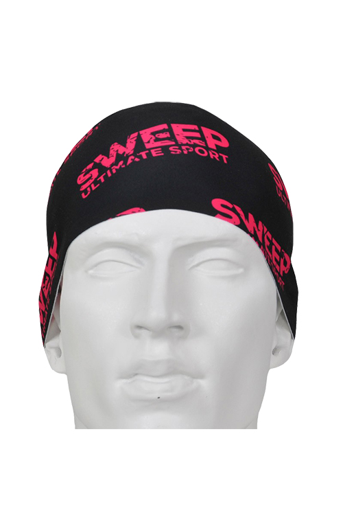 Sportovní čelenka SCP076 - černá / růžová