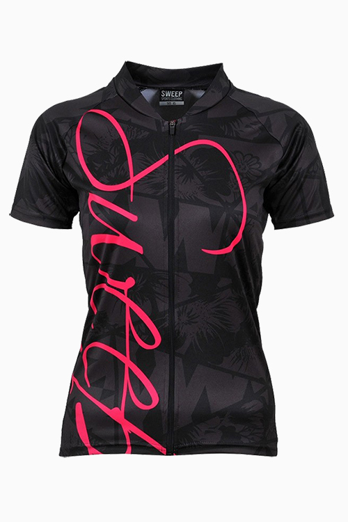 Cyklistický dres CLASIC CYKLO D050 - šedá / růžová