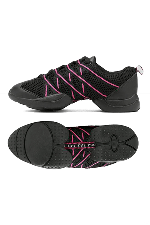 Dětské taneční boty CRISS CROSS - černá / růžová