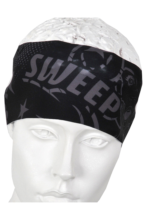 Sportovní čelenka SCP099 COMIX - černá / šedá