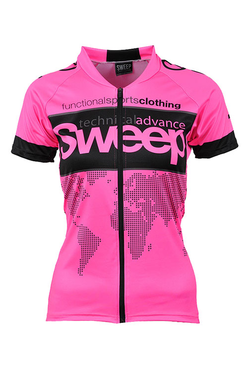 Cyklistický dres CLASIC CYKLO D023 - růžová