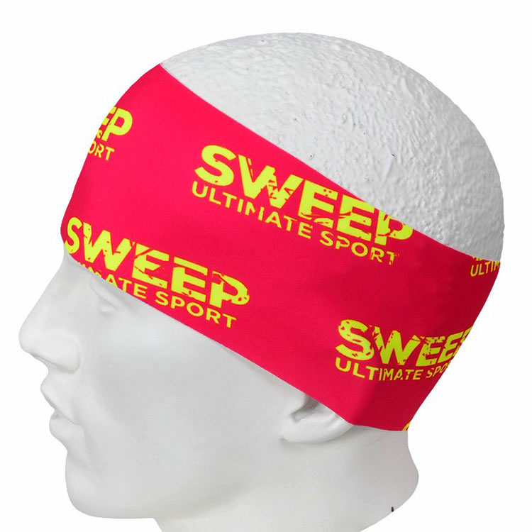 Sportovní čelenka SCP076 - růžová / citronová