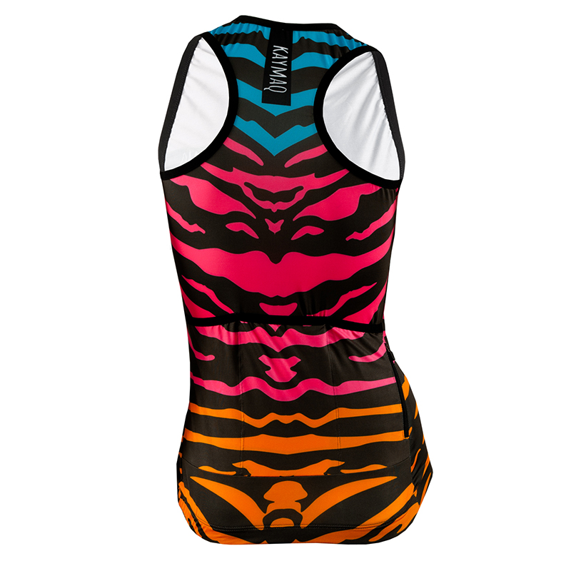 Cyklistické tílko KAYMAQ W1-W40 - ZEBRA