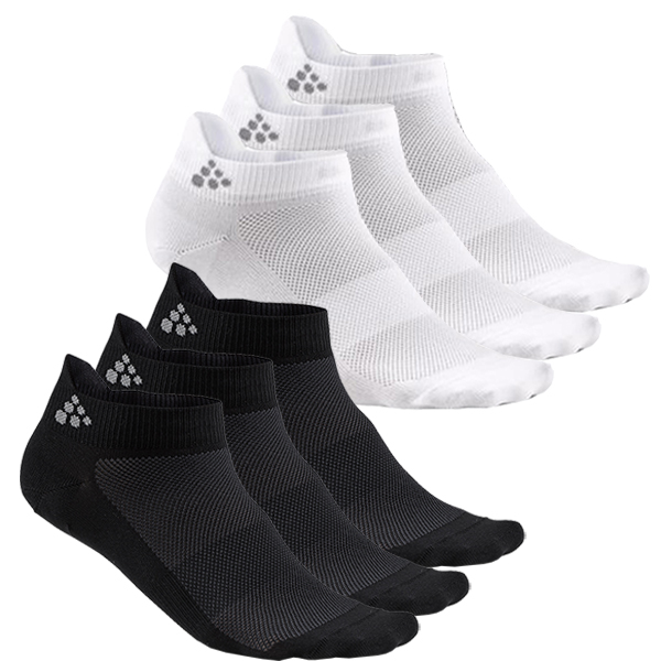 Sportovní ponožky CRAFT Shaftless 3-pack - černá