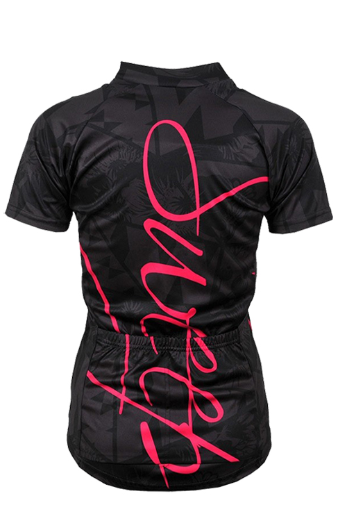 Cyklistický dres CLASIC CYKLO D050 - šedá / růžová