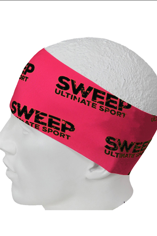 Sportovní čelenka SCP076 - růžová / černá