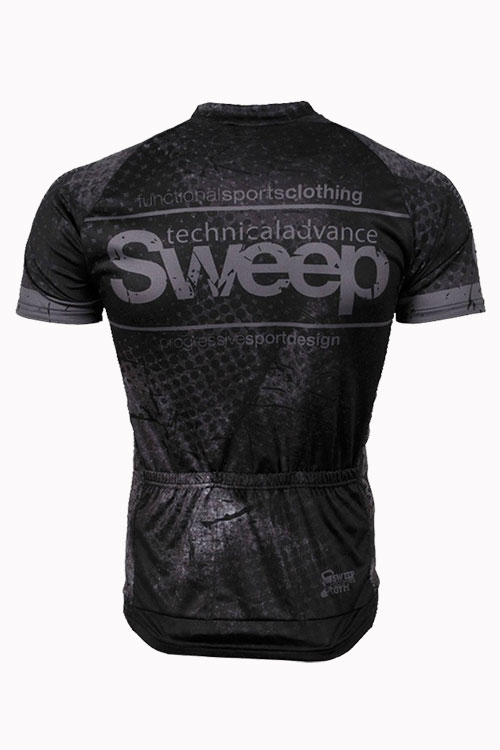 Cyklistický dres CLASIC CYKLO D040 - černá / šedá