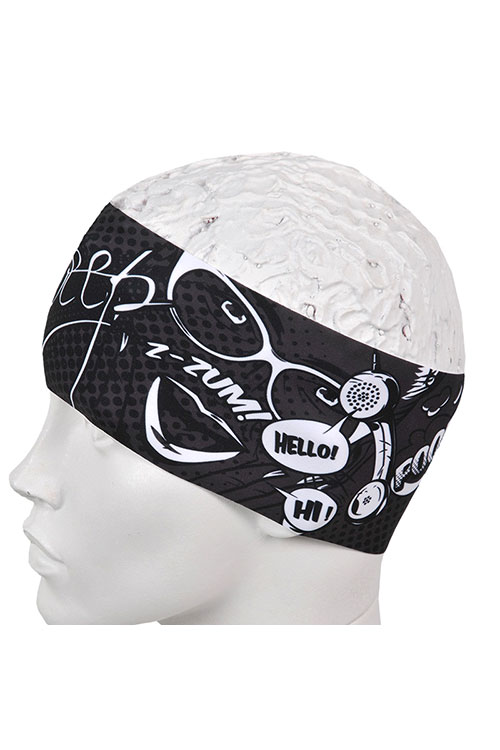 Sportovní čelenka SCP112 COMIX - šedá / bílá