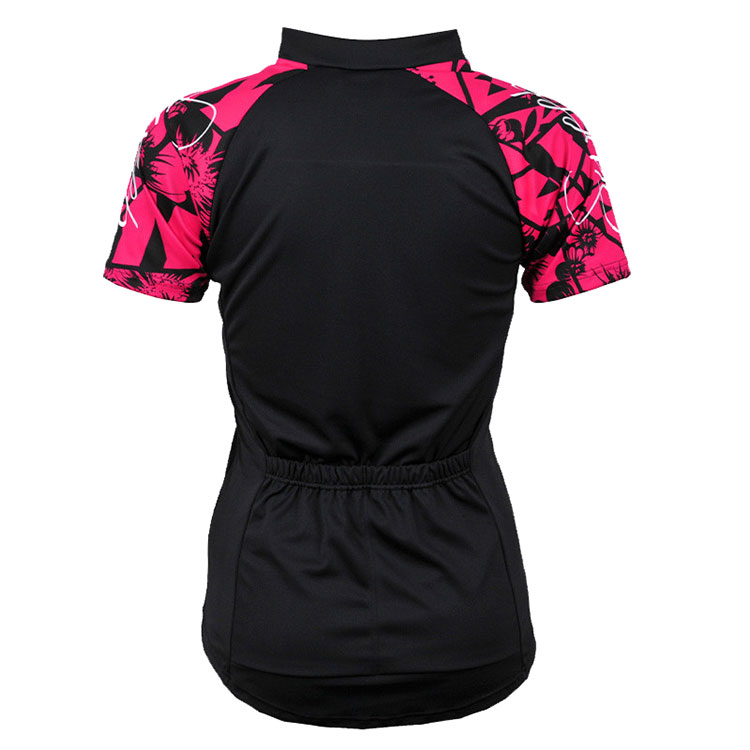 Cyklistický dres CLASIC CYKLO D060- černá / růžová