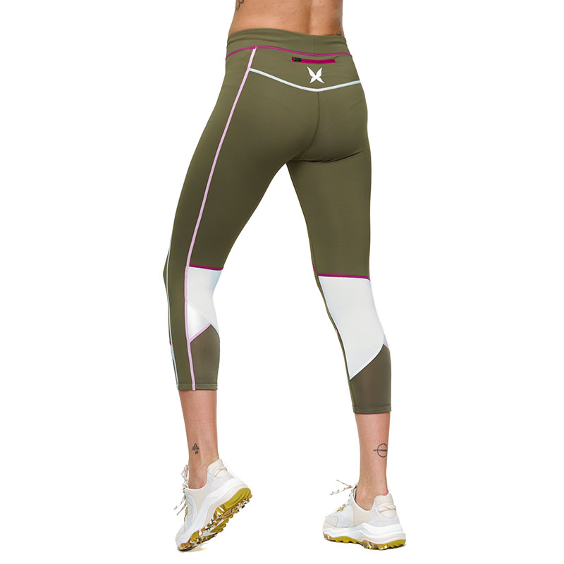 Dámské krátké legíny LOUISE - khaki