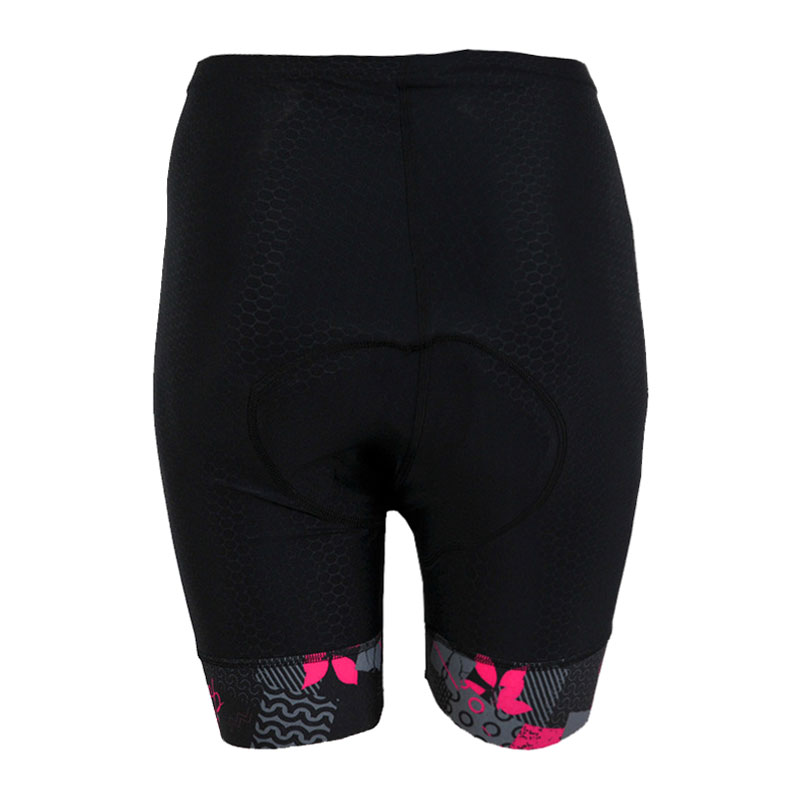 Cyklistické kraťasy CYKLO K036 3D GOFRATO - černá / růžová