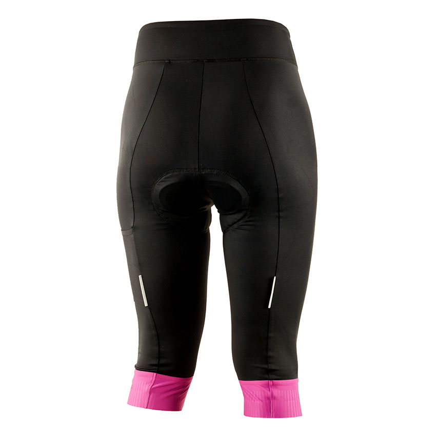 Dámské 3/4 cyklokraťasy KAYMAQ KQSII-3003 - černá / růžová