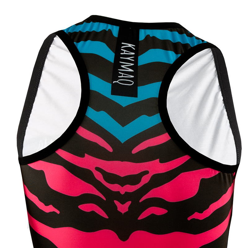 Cyklistické tílko KAYMAQ W1-W40 - ZEBRA