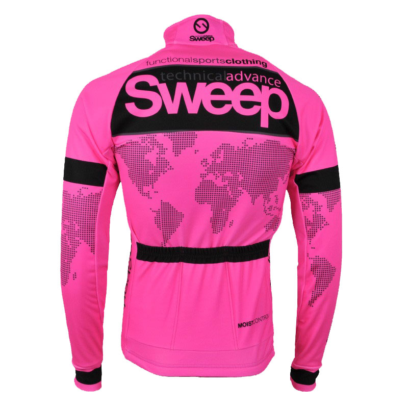 Cyklistická bunda NOWIND CYKLO J010 - růžová / černá 