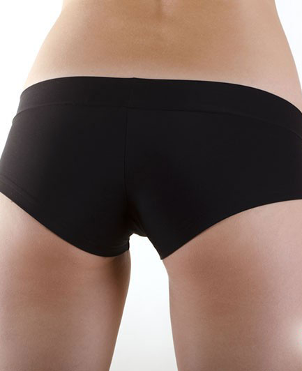 Dámské kalhotky HOT PANTS - černá