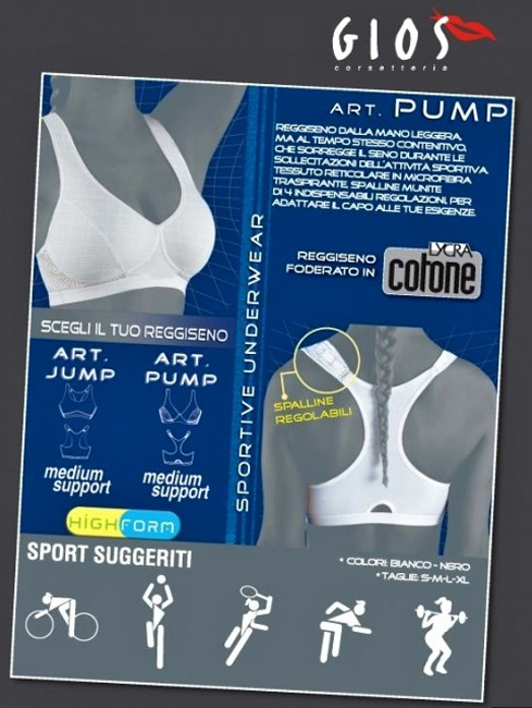 Sportovní podprsenka PUMP