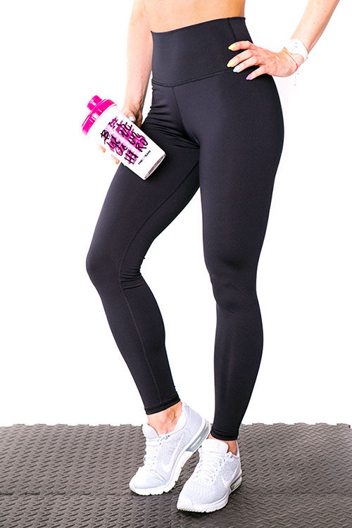 Dámské legíny BASIC s vysokým pasem