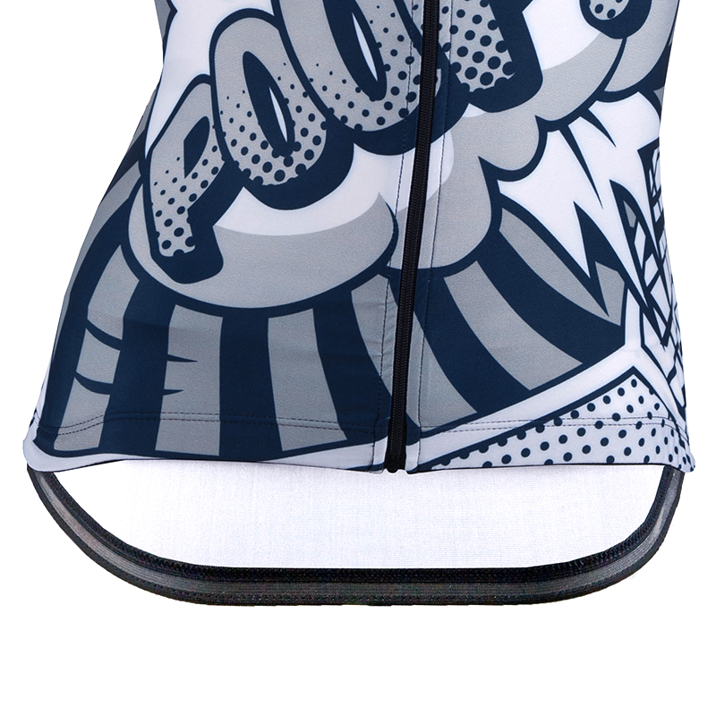 KAYMAQ W24 cyklistický tílko komiks bílý