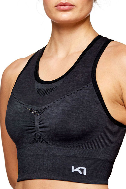 Bezešvá vyztužená sportovní podprsenka NESS