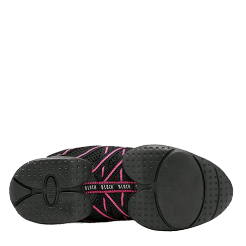 Dětské taneční boty CRISS CROSS - černá / růžová