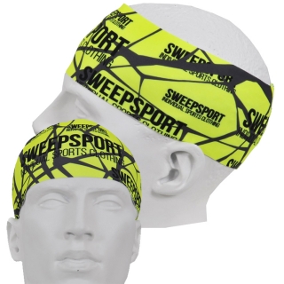Sportovní čelenka SCP054 - citronová / šedá