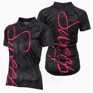 Cyklistický dres CLASIC CYKLO D050 - šedá / růžová