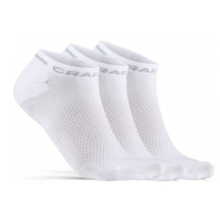 Sportovní ponožky CRAFT Dry Shaftless 3-pack - bílá