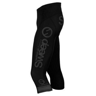 Cyklistické 3/4 kraťasy CYKLO K015A - černá / šedá