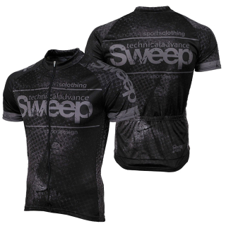 Cyklistický dres CLASIC CYKLO D040 - černá / šedá