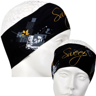 Sportovní čelenka SCP107 černá / zlatá