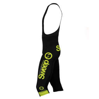 Cyklistické 3/4 kraťasy CYKLO K015 se šlemi - černá / citronová 