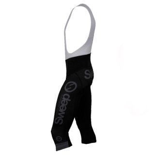 Cyklistické 3/4 kraťasy CYKLO K015 se šlemi - černá / šedá