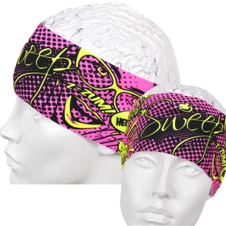 Sportovní čelenka SCP112 COMIX - růžová / citronová