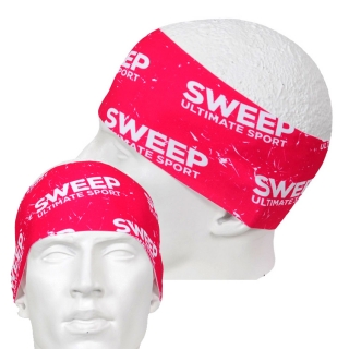 Sportovní čelenka SCP076 - růžová / bílá