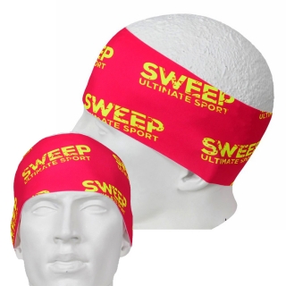 Sportovní čelenka SCP076 - růžová / citronová