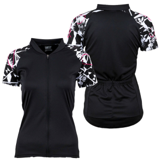 Cyklistický dres CLASIC CYKLO D060- černá / bílá