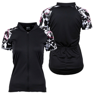 Cyklistický dres CLASIC CYKLO D060- černá / bílá
