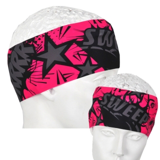 Sportovní letní čelenka SCP119 COMIX - růžová / šedá