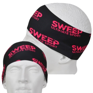 Sportovní letní čelenka SCP115 - černá / růžová