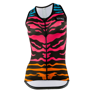 Cyklistické tílko KAYMAQ W1-W40 - ZEBRA