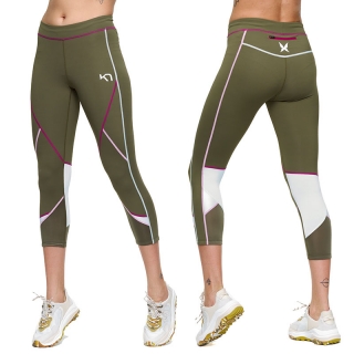 Dámské krátké legíny LOUISE - khaki