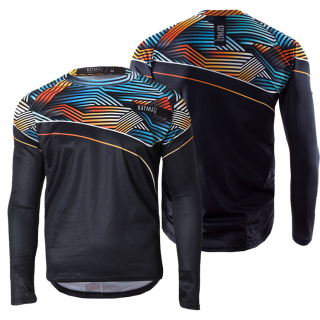 Pánský volný MTB cyklistický dres KAYMAQ M35 s dlouhým rukávem