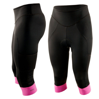 Dámské 3/4 cyklokraťasy KAYMAQ KQSII-3003 - černá / růžová