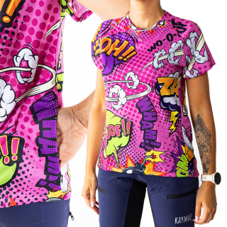 Dámské volné komiksové MTB tričko KAYMAQ W27